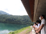 桂湖でオリンピック事前合宿見学